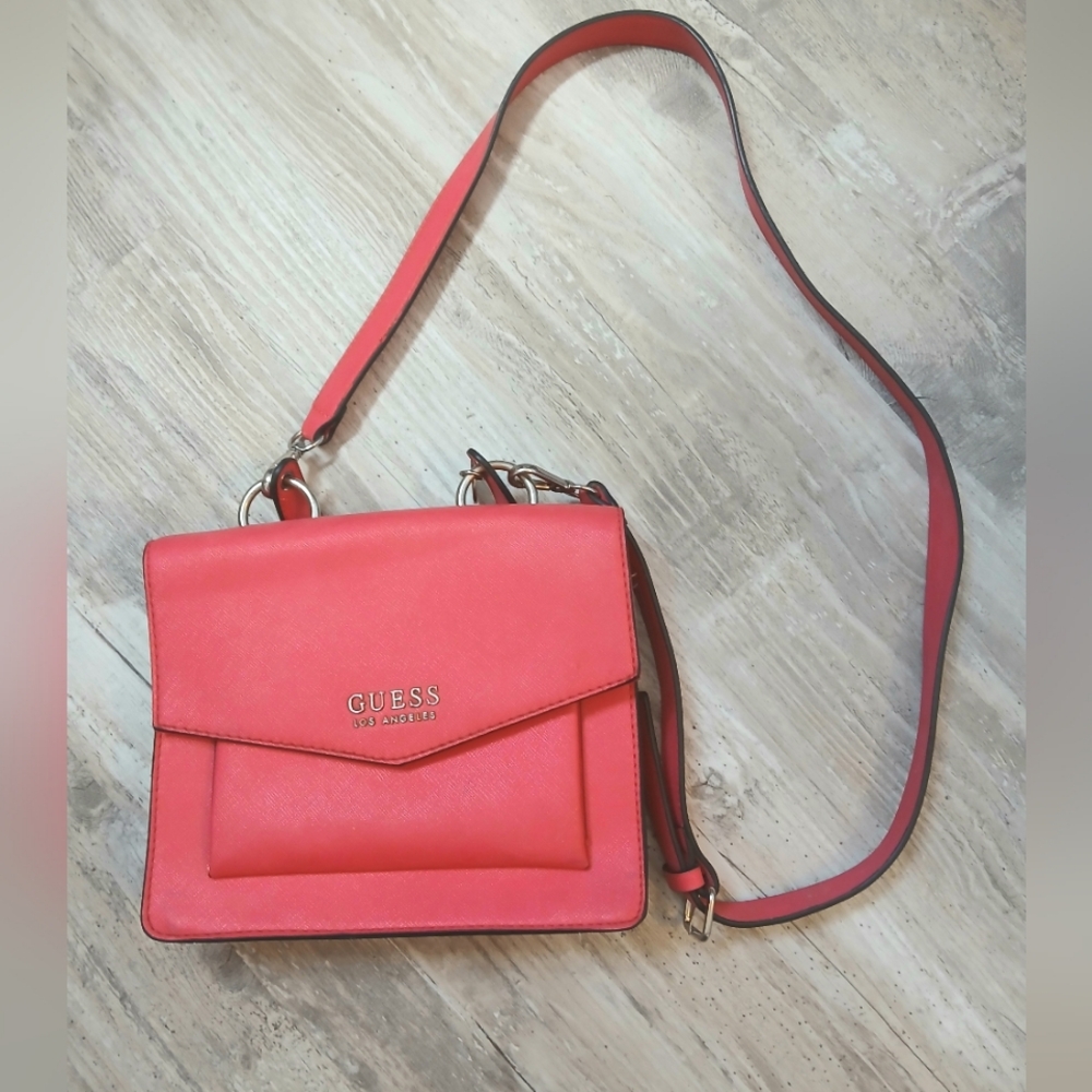 Guess Coral Saffiano Faux Leather Crossbody/Handbag